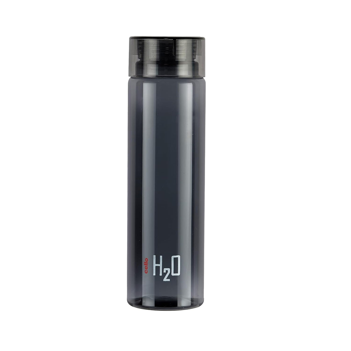 CELLO H2O Round Water Bottle 1000ml, Black | BPA Free, Unbreakable & Reusable PET Bottle | Leakproof Silicone Lid Fridge Set of Water Bottle For Kitchen, Office, School, College, Travel & Gifting