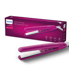 Philips India's No.1 Hair Styling Brand Hair Straightener, Long-Lasting Salon like Results, Frizz Control,Shine, Ceramic Plates Even Heat 200°C, Narrow Plates for Precision, For Indian Hair, BHS252