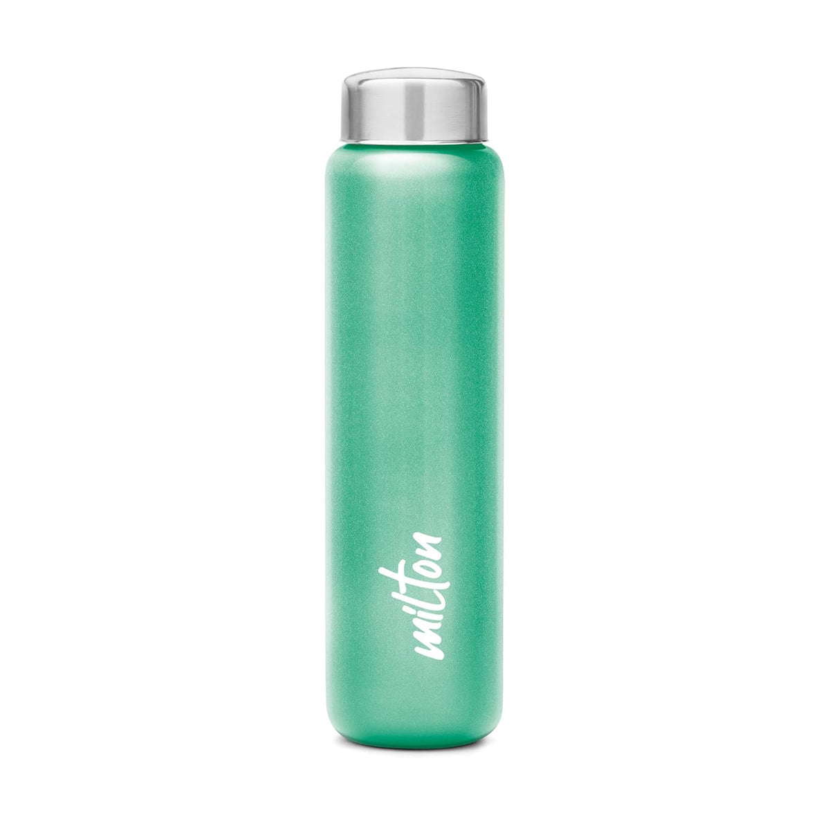 MILTON Aqua 1000 Stainless Steel Water Bottle 920 ml, Single Walled, ISI Certified I Leak Proof Lid, Rust Proof I For School, Office, Gym I Light Green