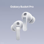 Samsung Galaxy Buds4 Pro (White) in-Ear Wireless Earbuds with Hi-Fi Audio | Adaptive ANC 2.0 and EQ 2.0 | 2-Way Speaker | 360-Audio | Voice Detect | Live Translation | Head Gesture | IP57
