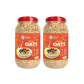 NutriOrg Rolled Oats 2.4 Kg | Gluten Free | High protein & Fibre Rich | Easy to Cook | Nutritional Breakfast Cereal Oats
