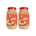 NutriOrg Rolled Oats 2.4 Kg | Gluten Free | High protein & Fibre Rich | Easy to Cook | Nutritional Breakfast Cereal Oats