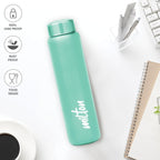 MILTON Aqua 1000 Stainless Steel Water Bottle set of 4, 920 ml each, Single Walled, ISI Certified I Leak Proof Lid, Rust Proof I For School, Office, Gym I Light Green, Purple, Light Pink, Green