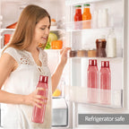 MILTON Prime 1000 Water Bottle, 1 Litre, Reusable Plastic Fridge Bottle, BPA Free and Leak Proof Bottles for Travel, Work, Pack of 1, Burgundy
