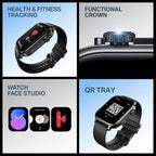 boAt New Launch Storm Infinity Max, 20 Days Maximum Battery, Biggest Battery Capacity Ever! 2.01" (5.1cm) Display, Functional Crown, AI Nudges, BT Calling, Smart Watch for Men & Women (Active Black)