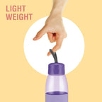MILTON Jimmy 900 Pet water bottle, 830 ml | Leak-Proof, BPA-Free, Easy to Carry Handle & Strap | Reusable Water bottle for fridge|Perfect for Office, Travel, Gym Bottle for Men and Women, Purple