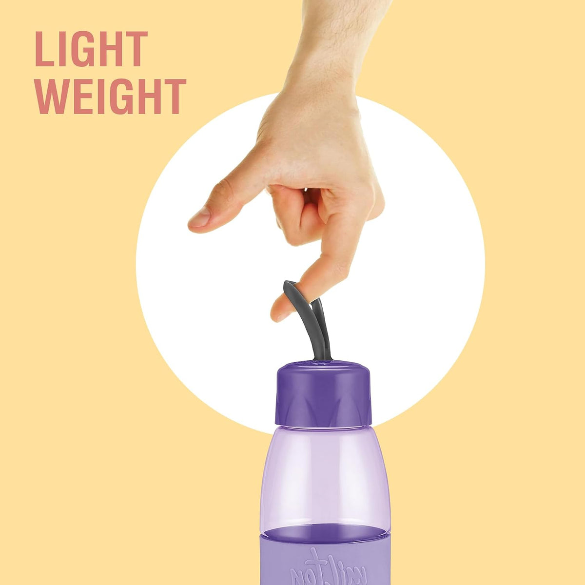 MILTON Jimmy 900 Pet water bottle, 830 ml | Leak-Proof, BPA-Free, Easy to Carry Handle & Strap | Reusable Water bottle for fridge|Perfect for Office, Travel, Gym Bottle for Men and Women, Purple