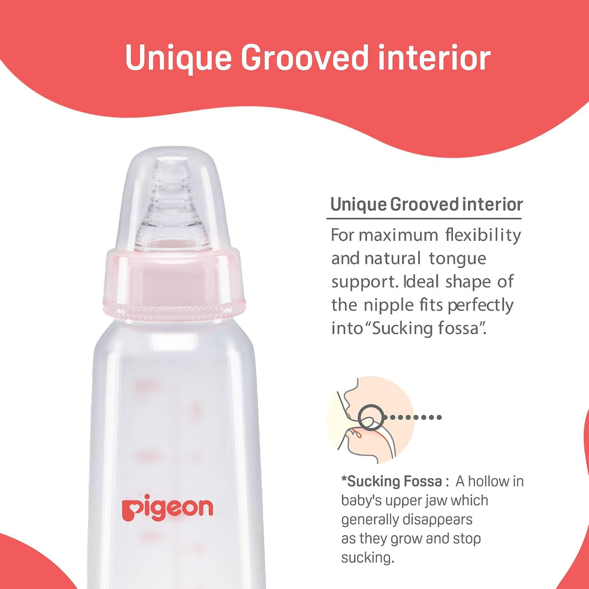 Pigeon Peristaltic Nursing Bottle KPP 120ml Pink Nipple S | Baby Feeding Bottle | Natural Feeding Bottle for New Born | BPA Free Bottle for Baby | Baby Bottles for Milk