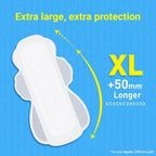 Paree Dry Comfort XL 40 Pads | Wider Back for Extra Coverage |Quick Absorption | Mild Fragrance|Heavy Flow Sanitary Pads for Women