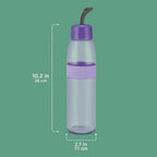 MILTON Jimmy 900 Pet water bottle, 830 ml | Leak-Proof, BPA-Free, Easy to Carry Handle & Strap | Reusable Water bottle for fridge|Perfect for Office, Travel, Gym Bottle for Men and Women, Purple
