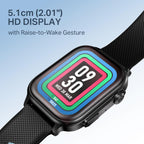 boAt New Launch Storm Infinity Max, 20 Days Maximum Battery, Biggest Battery Capacity Ever! 2.01" (5.1cm) Display, Functional Crown, AI Nudges, BT Calling, Smart Watch for Men & Women (Active Black)