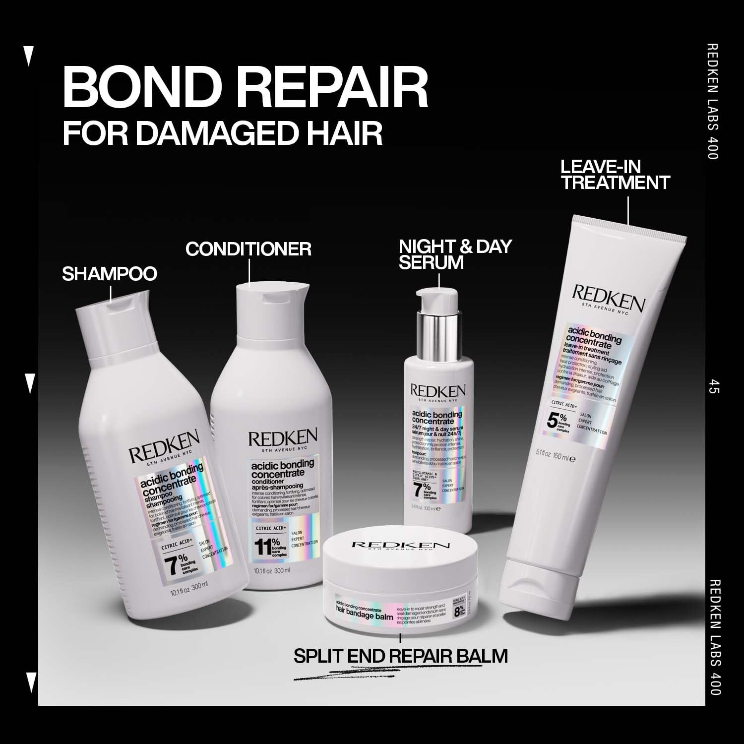 Redken Acidic Bonding Concentrate Bond Repair Sulphate-Free Shampoo, 300 ml