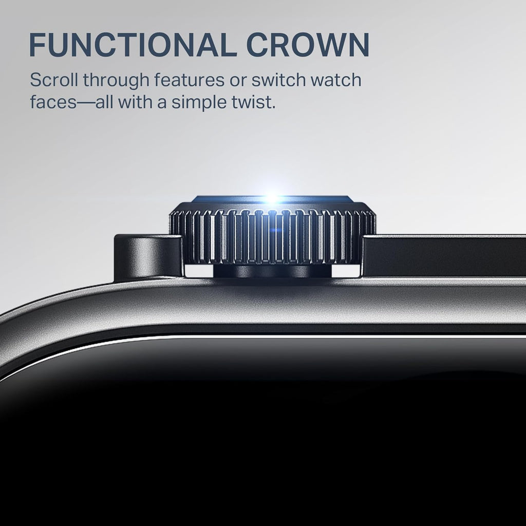boAt New Launch Storm Infinity Max, 20 Days Maximum Battery, Biggest Battery Capacity Ever! 2.01" (5.1cm) Display, Functional Crown, AI Nudges, BT Calling, Smart Watch for Men & Women (Active Black)