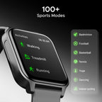 boAt Wave Call 2 Plus Smart Watch w/Bilingual Support (Hindi/English), 1.96”(4.97 cm) HD Display, BT Calling, 100+Sports Modes, Animated Watch Faces, Voice Assistant(Active Black)