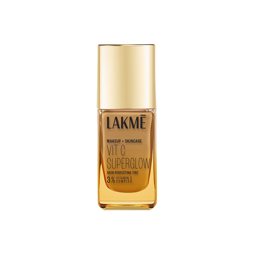 Lakme Makeup+Skincare VitC Superglow Skin Perfecting Tint Neutral Almon N340 25ml
