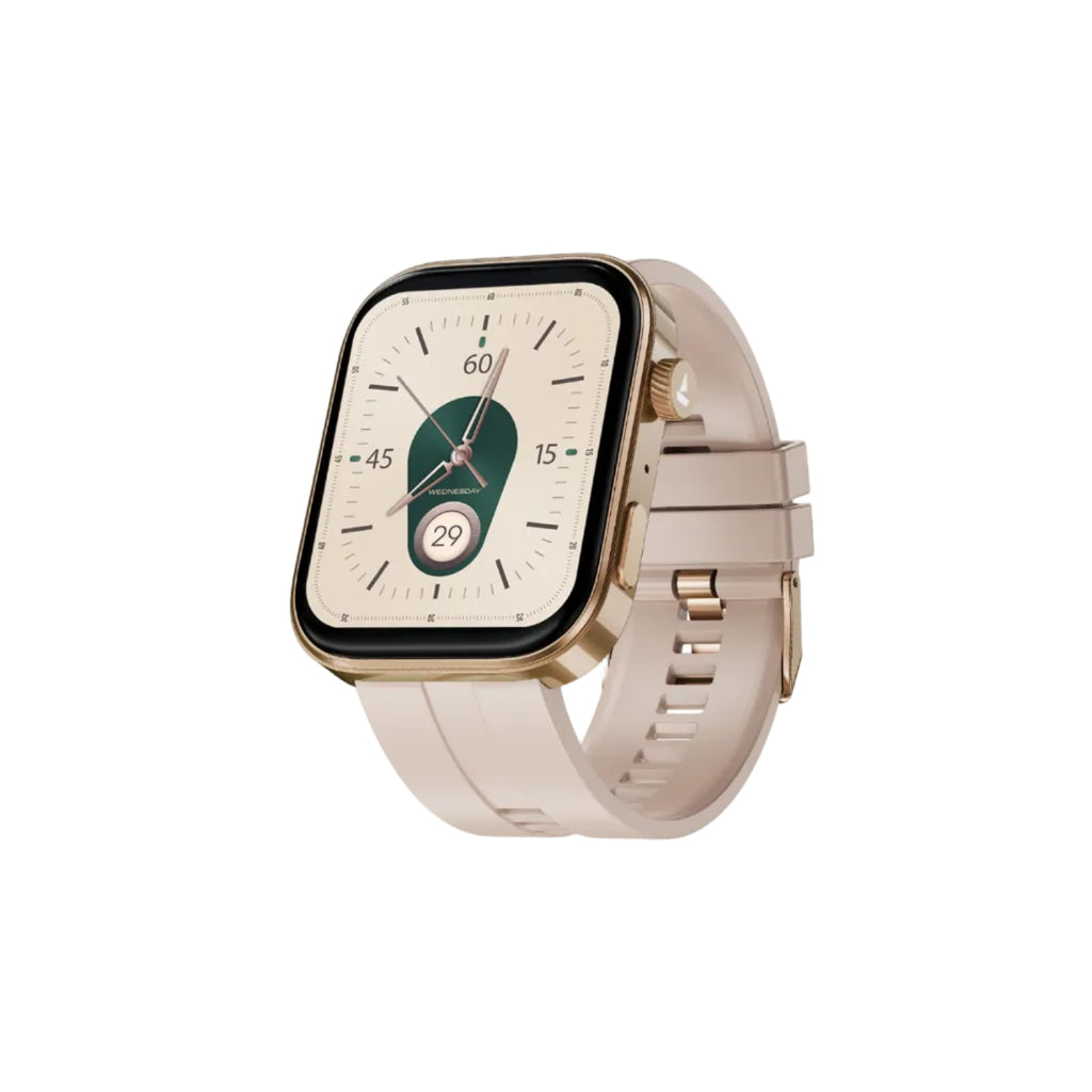 boAt Chrome Endeavour, Premium Metal Body, 1.96”(4.97cm) AMOLED Display,AI Coach Health Insights,Advanced S1 Processor,HRV,VO2 Max,Auto Watchface Refresh, Smart Watch for Men & Women (Cherry Blossom)