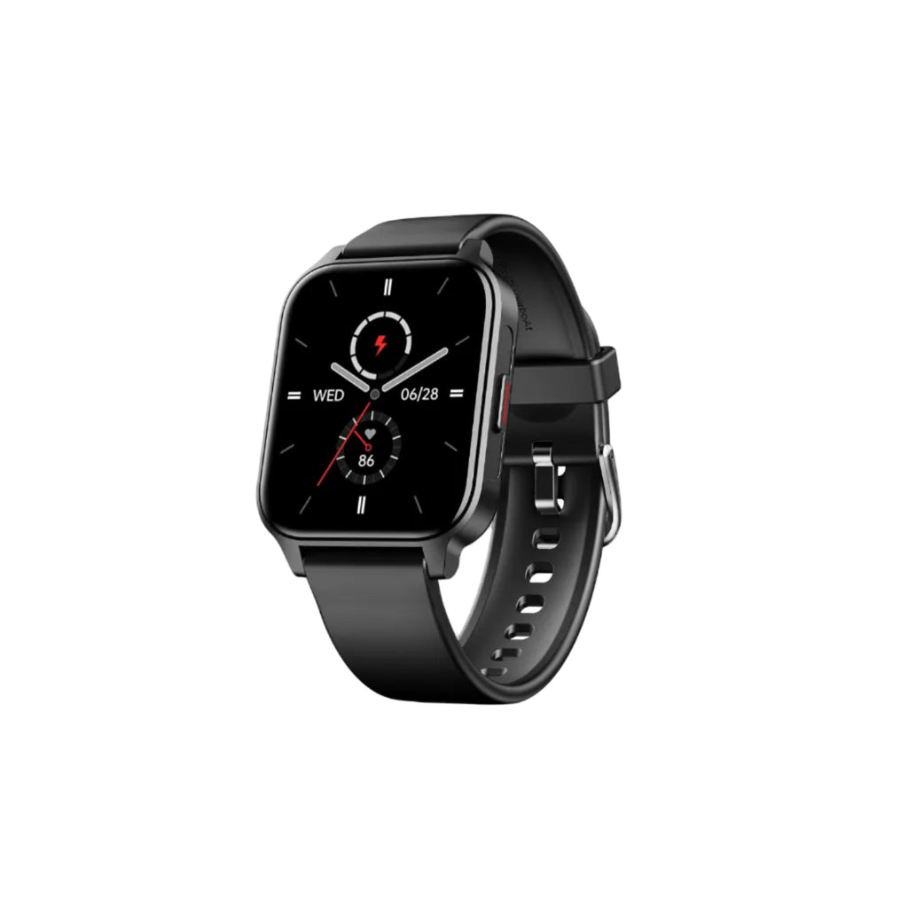 boAt Wave Call 2 Plus Smart Watch w/Bilingual Support (Hindi/English), 1.96”(4.97 cm) HD Display, BT Calling, 100+Sports Modes, Animated Watch Faces, Voice Assistant(Active Black)
