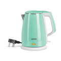 Milton Riga Electric 1.5 Stainless Steel Electric Kettle, 1 Piece, 1.5 Litres | Power Indicator | 1500 Watts | Double Wall Body With Cool-touch Handle I SS304 Steel I 1 Year Warranty | Aqua Green