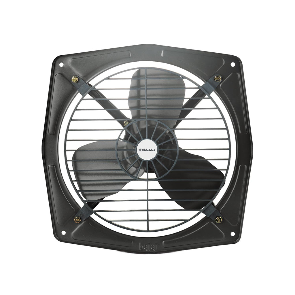 Bajaj Bahar Fresh 225 MM Exhaust Fan | Strong Metal Body And Blades | Noiseless Operations | Rust Proof Body And Blades | 2 Yr Warranty 【Metallic Grey】