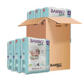 Bambo Nature Premium Baby Tape Diapers for Baby Large Size (7-14 Kgs) Super Absorbent, Breathable, Extra Soft, Dermatologically Tested, Hypoallergenic Toddler Nappies With Wetness Indicator, 144 Count