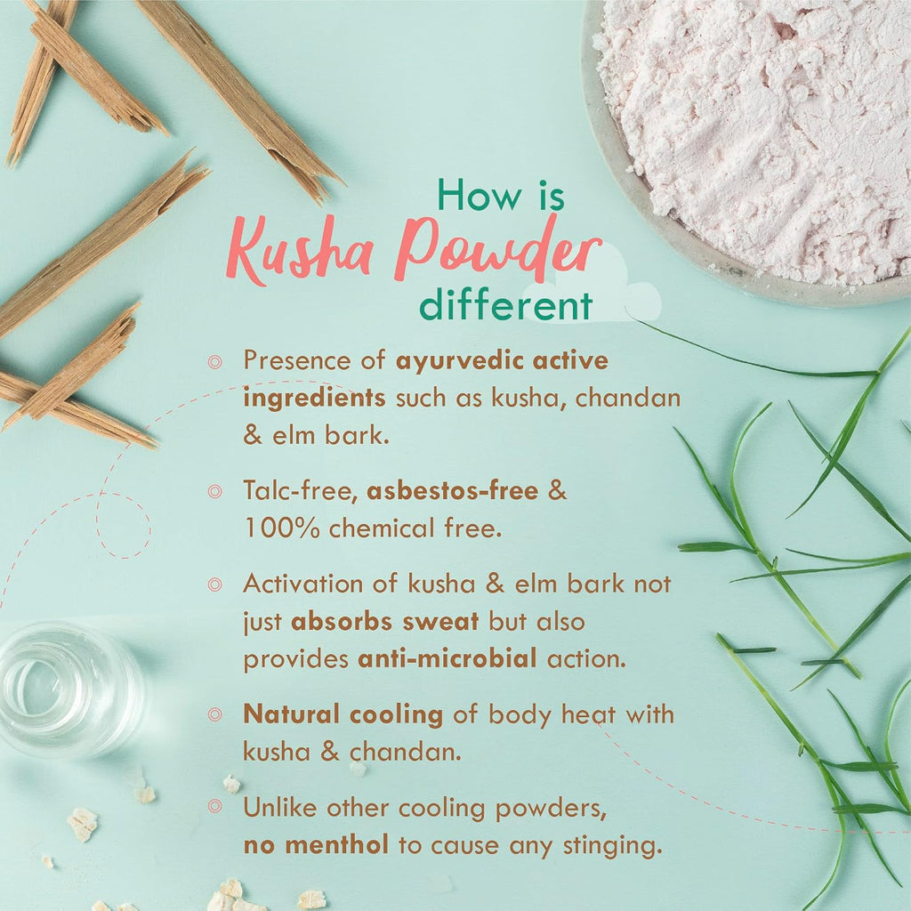 Nat Habit Shwet Chandan Kusha Baby Powder