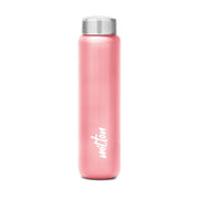 MILTON Aqua 1000 Stainless Steel Water Bottle 920 ml, Single Walled, ISI Certified I Leak Proof Lid, Rust Proof I For School, Office, Gym I Light Pink
