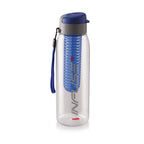 CELLO Fruit Infuser Water Bottle 800ml, Blue | Wide Sealed Flip-Top Cap, Leak-Proof & Durable | Airtight, Reusable | Detox Infuser Bottle for Fridge, Gym, Office, Travel, Kitchen & Trekking