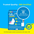 Paree Dry Comfort XL 80 Pads (Combo Pack) | Wider Back for Extra Coverage |Quick Absorption | Mild Fragrance|Heavy Flow Sanitary Pads for Women