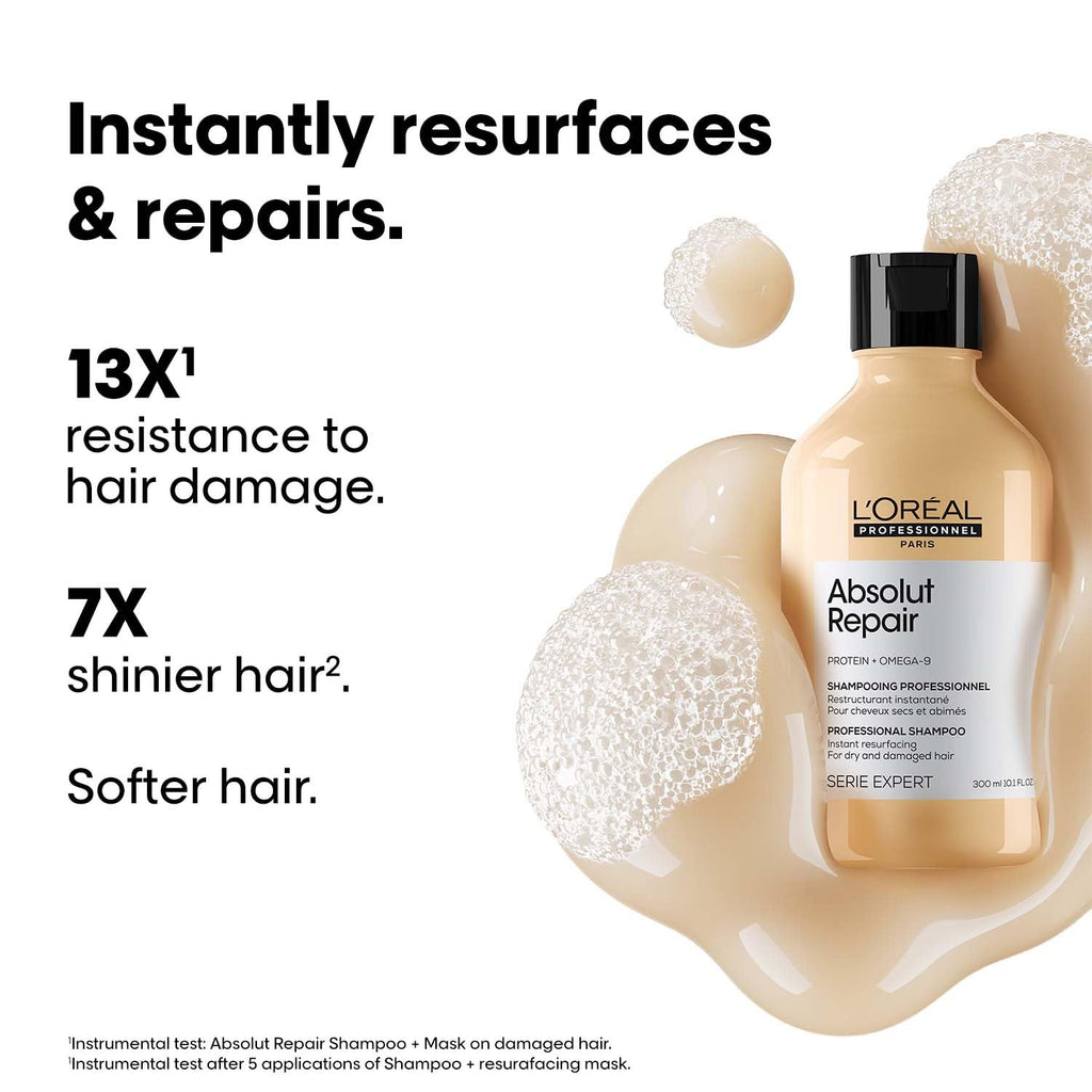 L'Oréal Professionnel Absolut Repair Shampoo for Dry &amp; Damaged Hair - 300ml