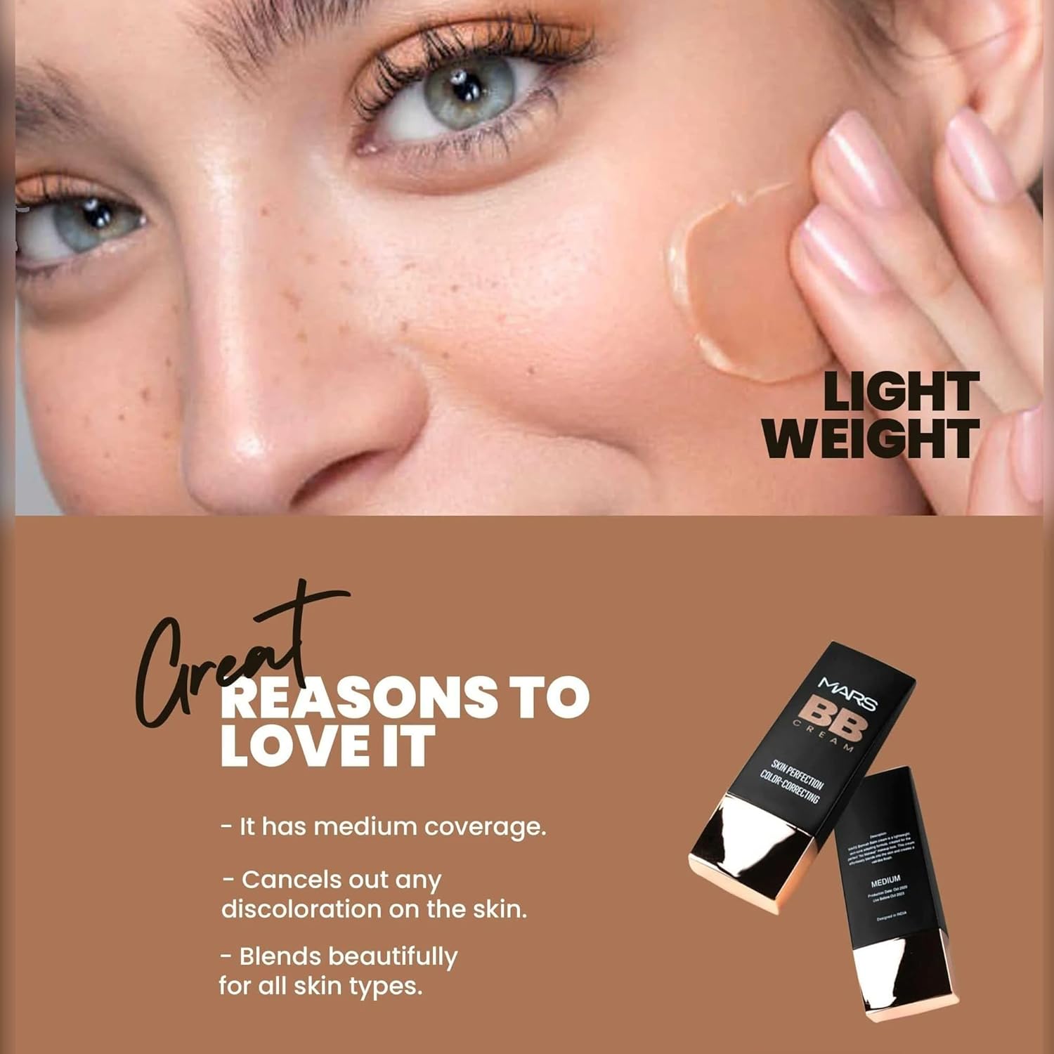 MARS BB Cream Lightweight Foundation,30ml