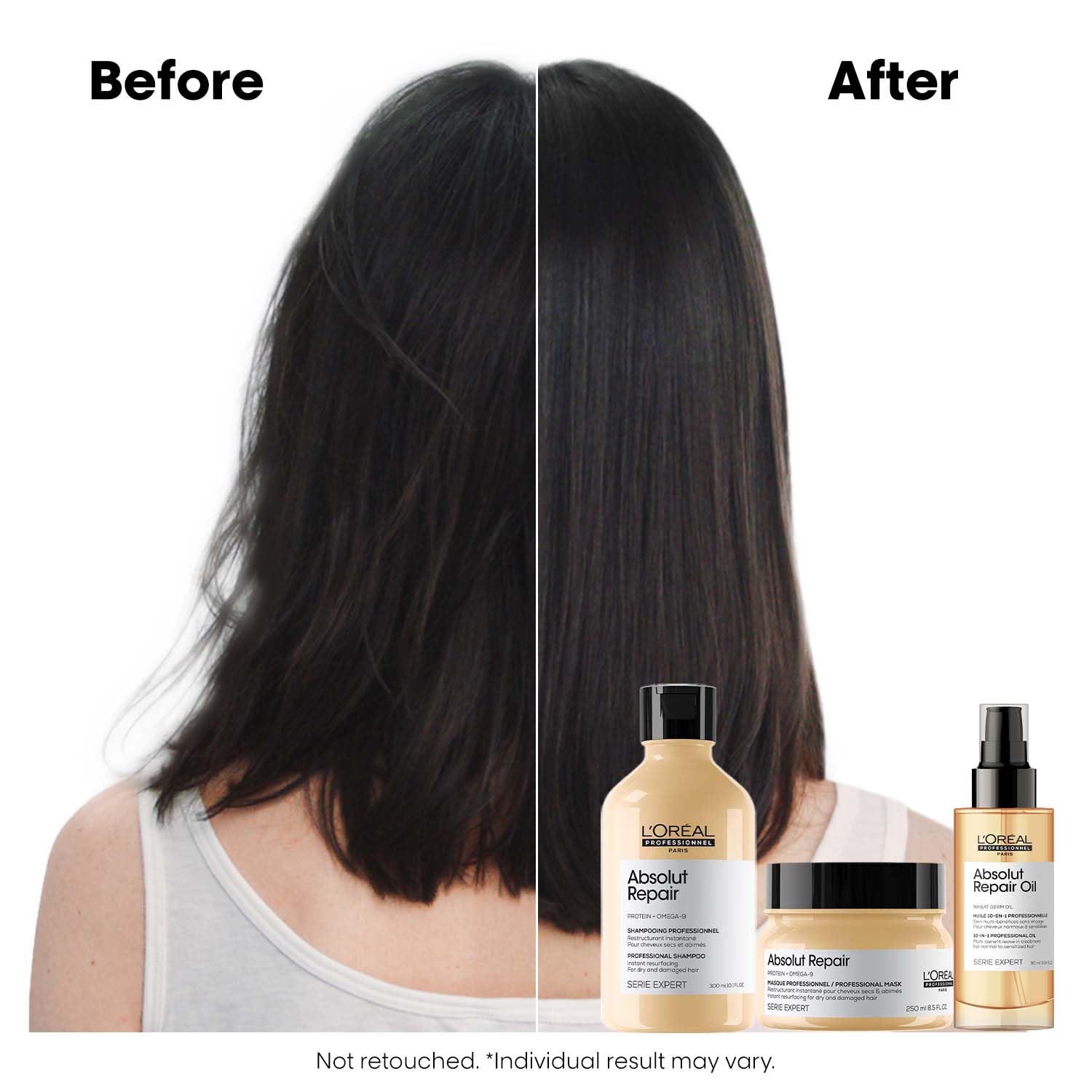 L'Oréal Professionnel Absolut Repair Shampoo for Dry &amp; Damaged Hair - 300ml