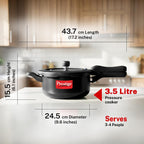 Hawkins Ceramic- Coated Contura 5L Green Apple Pressure Cooker