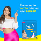 Paree Dry Comfort XL 80 Pads (Combo Pack) | Wider Back for Extra Coverage |Quick Absorption | Mild Fragrance|Heavy Flow Sanitary Pads for Women