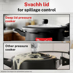 Hawkins Ceramic- Coated Contura 5L Green Apple Pressure Cooker
