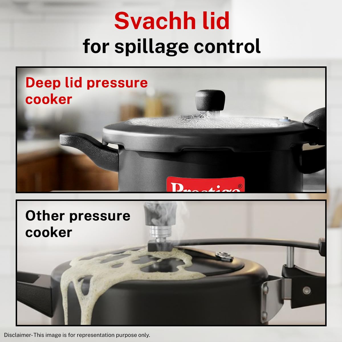 Hawkins Ceramic- Coated Contura 5L Green Apple Pressure Cooker