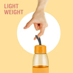 MILTON Jimmy 900 Pet water bottle, 830 ml | Leak-Proof, BPA-Free, Easy to Carry Handle & Strap | Reusable Water bottle for fridge|Perfect for Office, Travel, Gym Bottle for Men and Women, Orange