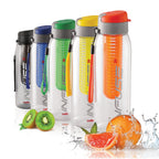 CELLO Fruit Infuser Water Bottle 800ml, Blue | Wide Sealed Flip-Top Cap, Leak-Proof & Durable | Airtight, Reusable | Detox Infuser Bottle for Fridge, Gym, Office, Travel, Kitchen & Trekking