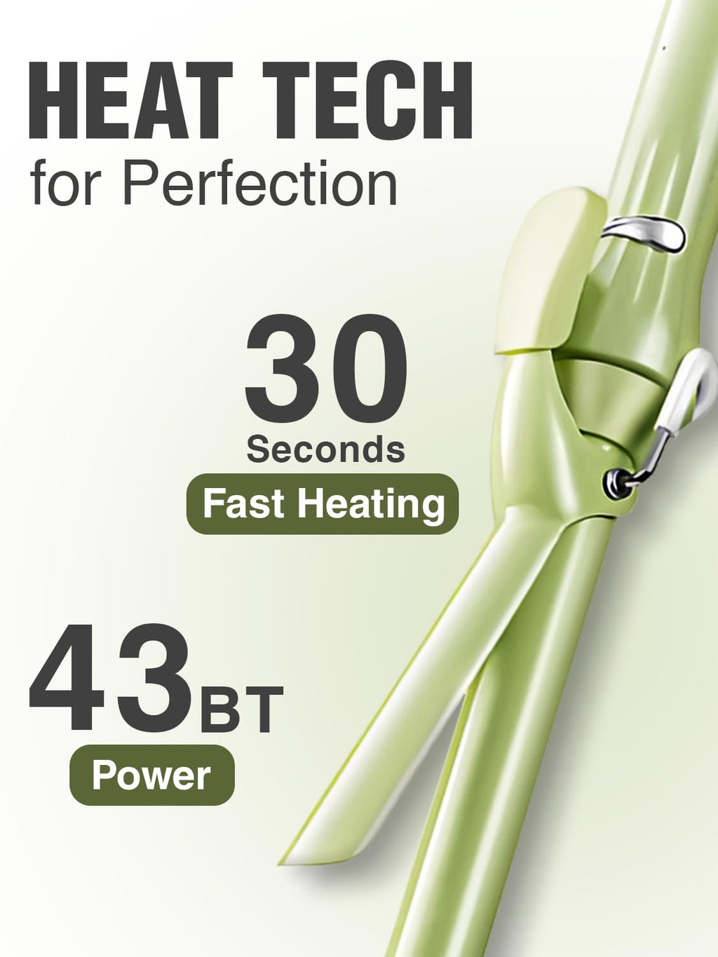 VGR V-565 Professional Electric Hair Curling Wand – Fast Heating 19mm