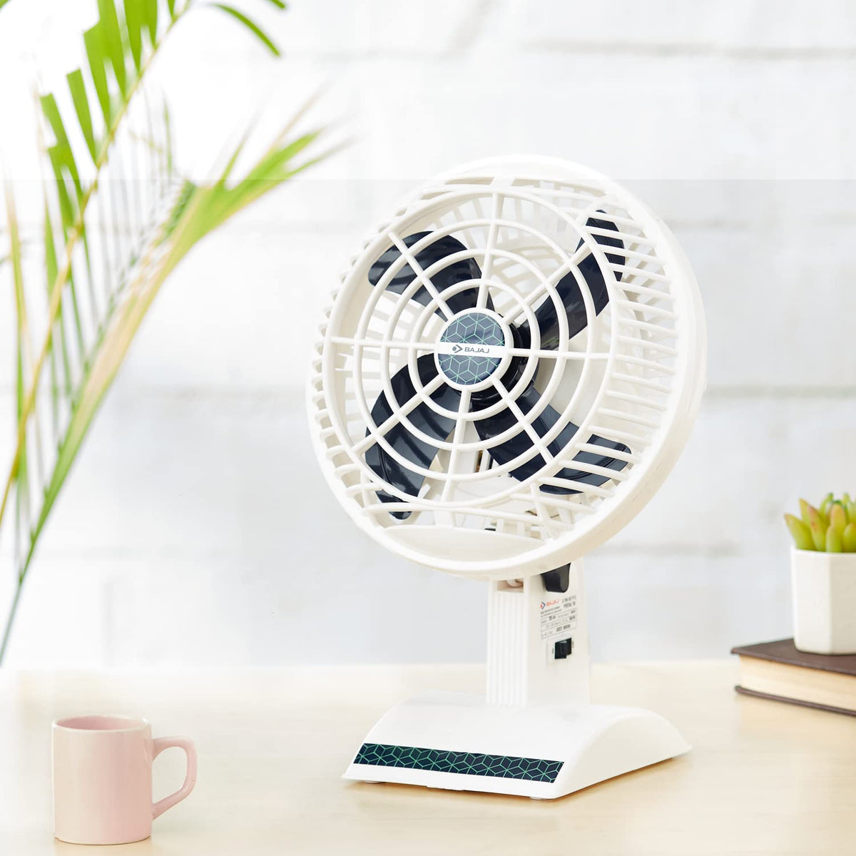 Bajaj Ultima Neo PT-01 200 MM Table Fan For Home | High Speed | Light Weight Portable Fan | 1-Yr Warranty 【Blue】