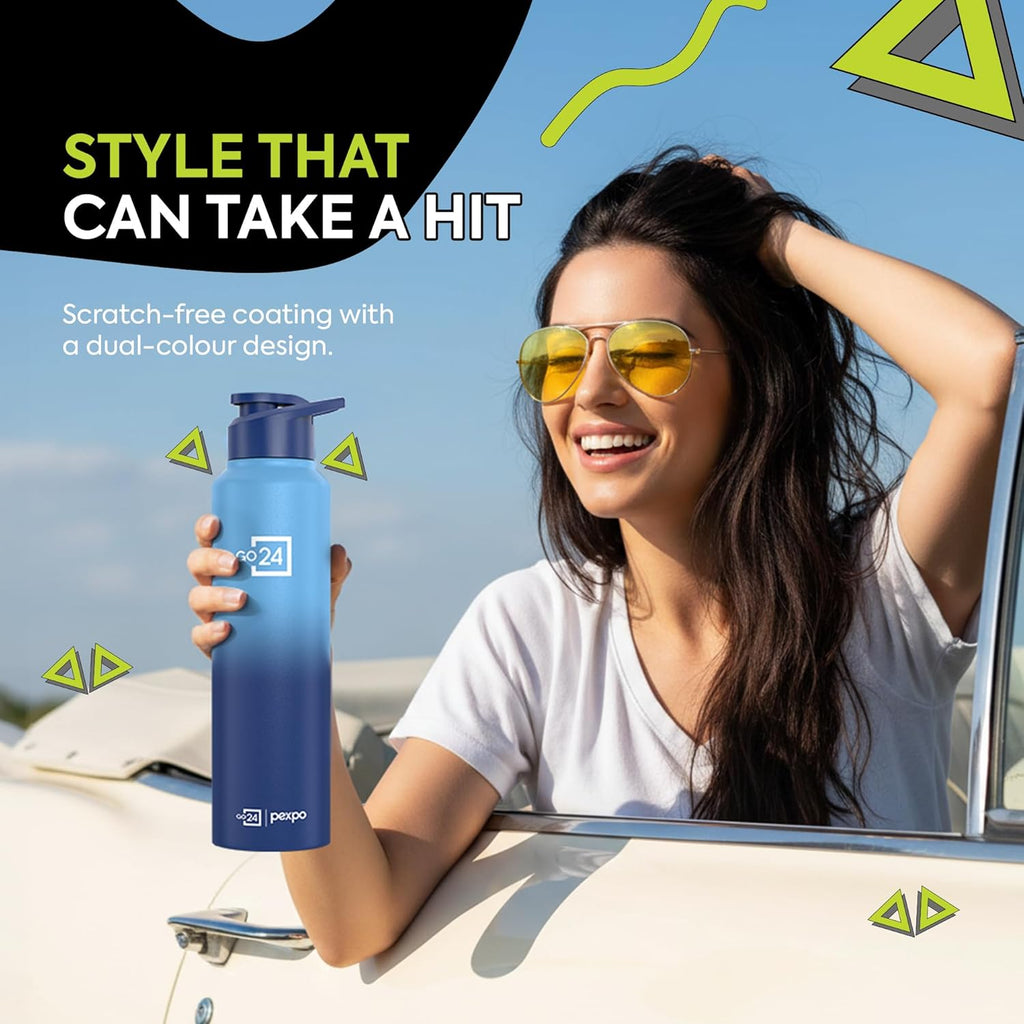 Stainless Steel Water Bottle Craft Blue-Denim Blue Ombre 950ml