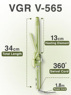 VGR V-565 Professional Electric Hair Curling Wand – Fast Heating 19mm