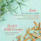 Nat Habit Shwet Chandan Kusha Baby Powder