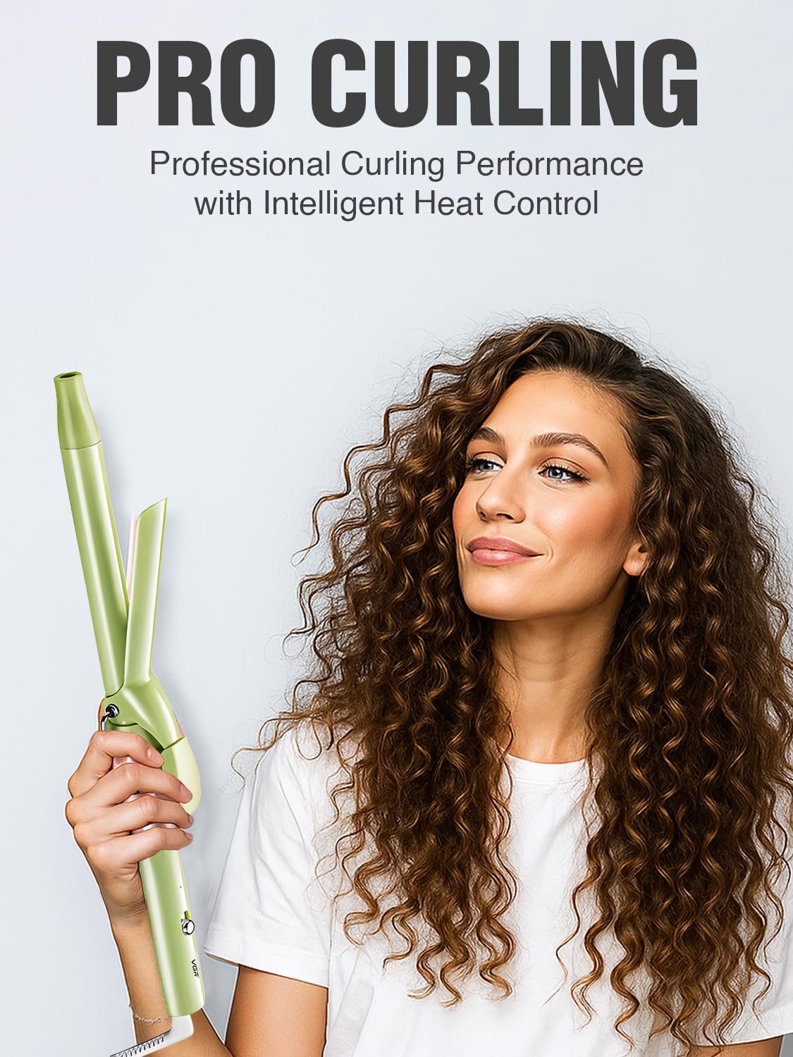 VGR V-565 Professional Electric Hair Curling Wand – Fast Heating 19mm