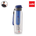 CELLO Fruit Infuser Water Bottle 800ml, Blue | Wide Sealed Flip-Top Cap, Leak-Proof & Durable | Airtight, Reusable | Detox Infuser Bottle for Fridge, Gym, Office, Travel, Kitchen & Trekking