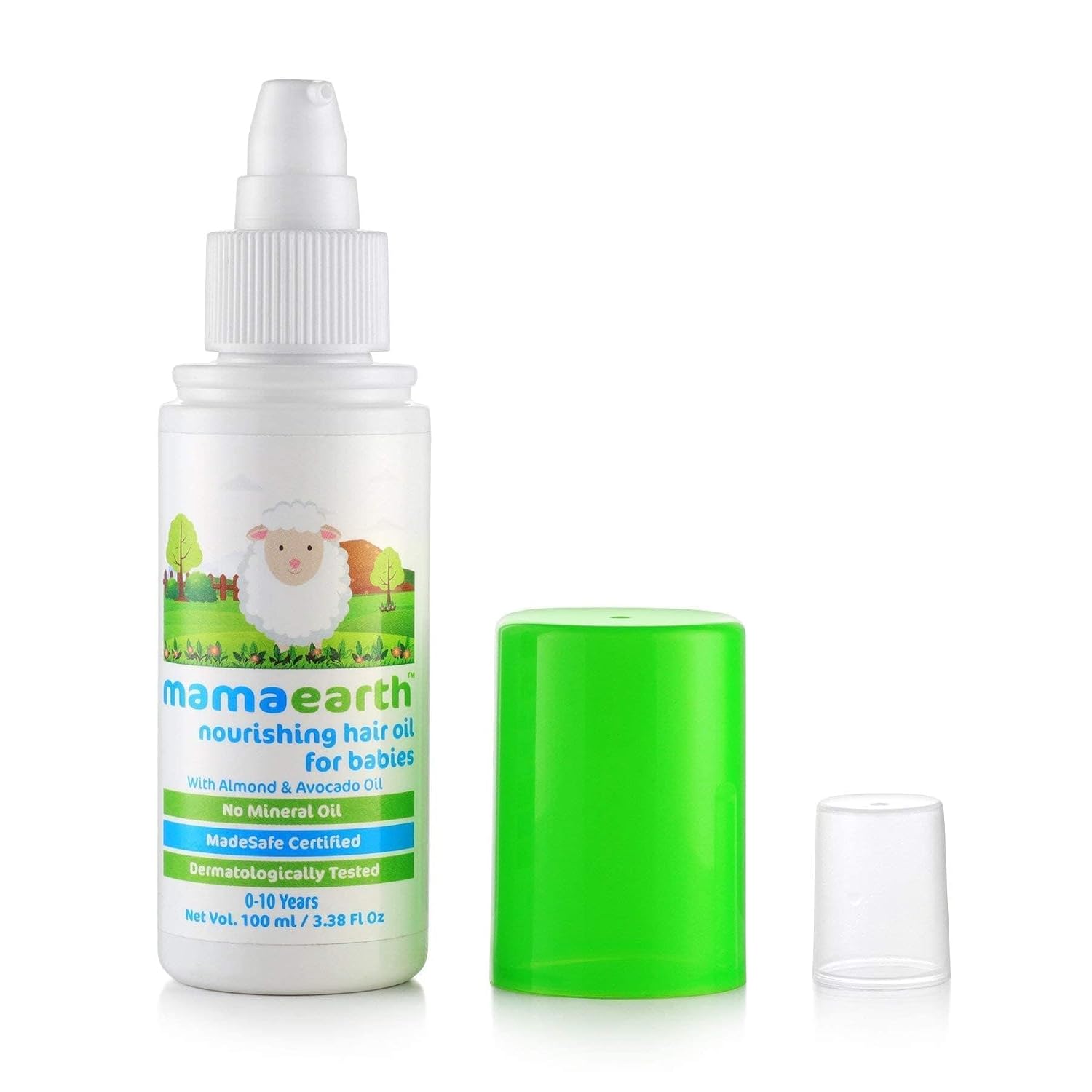 Mamaearth Nourishing Baby Hair Oil with Almond & Avocado, Clear, Coconut, 100 ml