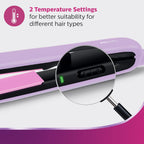 Philips India's No.1 Hair Styling Brand Hair Straightener, Minimized Heat Damage,SilkProtect Care, Titanium Ceramic Plates,Smooth Shiny Straight Hair, 2 Temperature Settings,For Indian Hair,BHS393