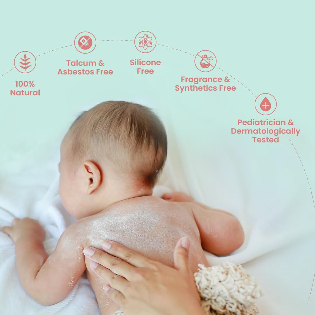 Nat Habit Shwet Chandan Kusha Baby Powder