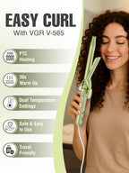 VGR V-565 Professional Electric Hair Curling Wand – Fast Heating 19mm