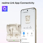 realme Buds Air 7,12.4mm Dynamic Bass Drivers,52Hrs Playtime,52dB Hybrid ANC,6 Mic ENC,45ms Low Latency,360° Spatial Audio,Hi-Res LHDC,IP55 Dust & Water Resistant,True Wireless TWS BT v5.4(Ivory Gold)