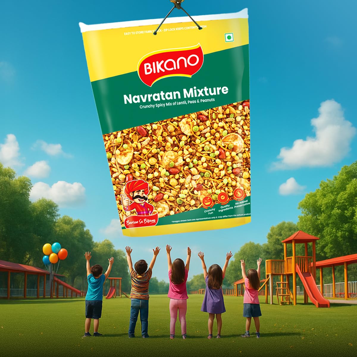 Bikano Navratan Mixture 1kg Pack (Pack of 2)